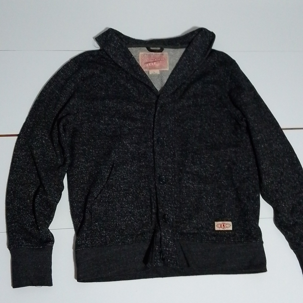 Brooklyn cardigan sweater for men  size large . Grey warm and cozy